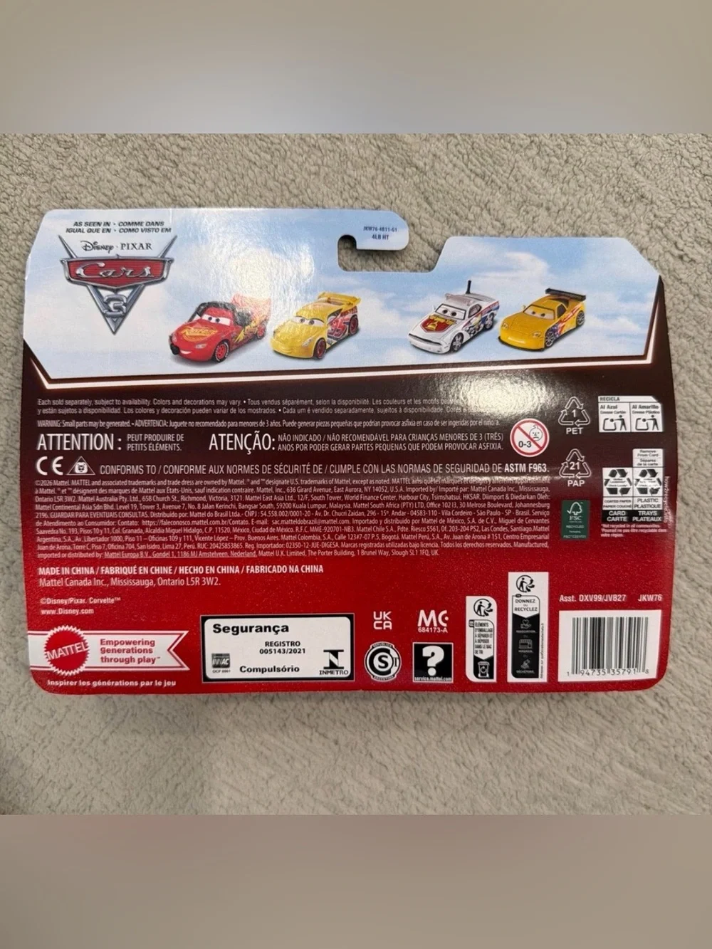 Disney Red Lightning McQueen & Maddy McGear Cars Duo